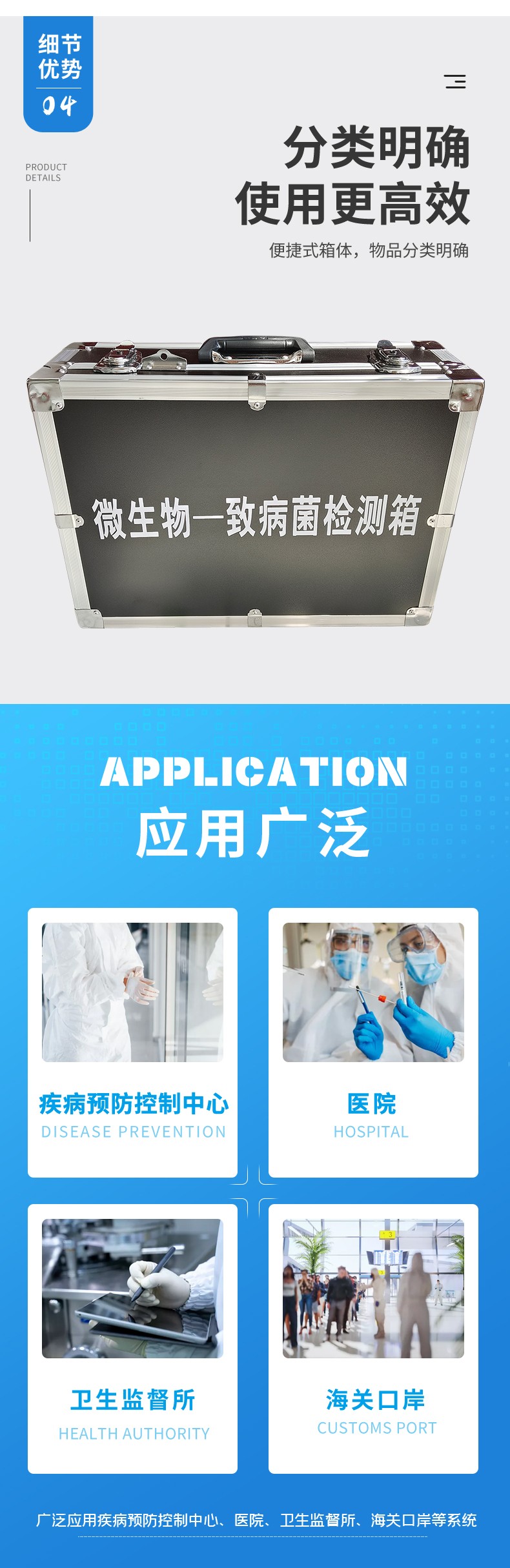 微生物致病菌檢測箱